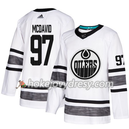 Pánské Hokejový Dres Edmonton Oilers Connor McDavid 97 Bílá 2019 NHL All-Star Adidas Authentic